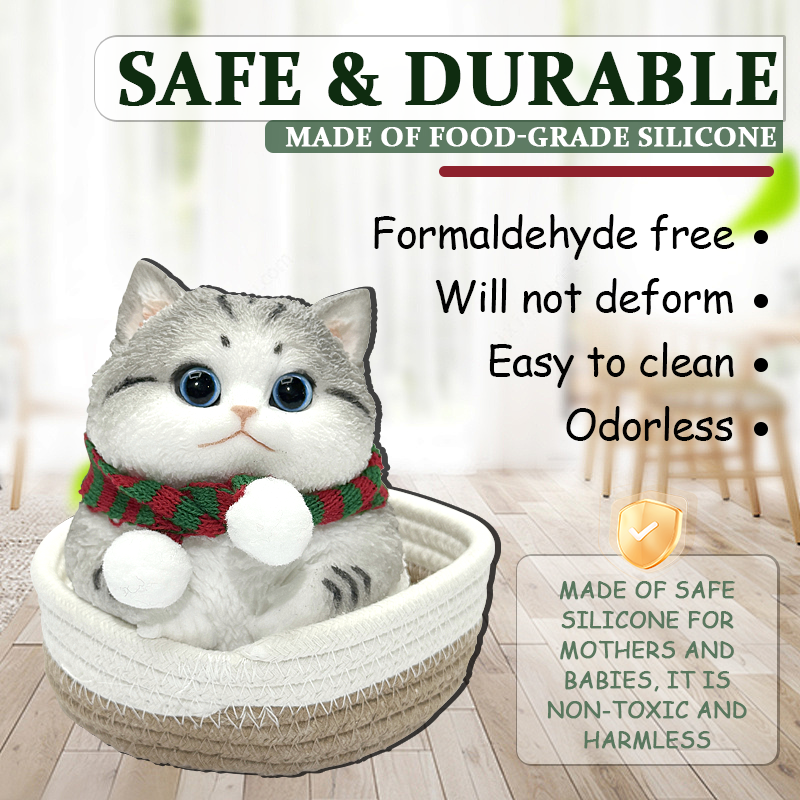 Kawaii Squishy Cat Toy – 2.4Ib Handmade Soft Stress Relief