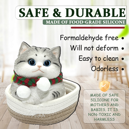 Kawaii Squishy Cat Toy – 2.4Ib Handmade Soft Stress Relief