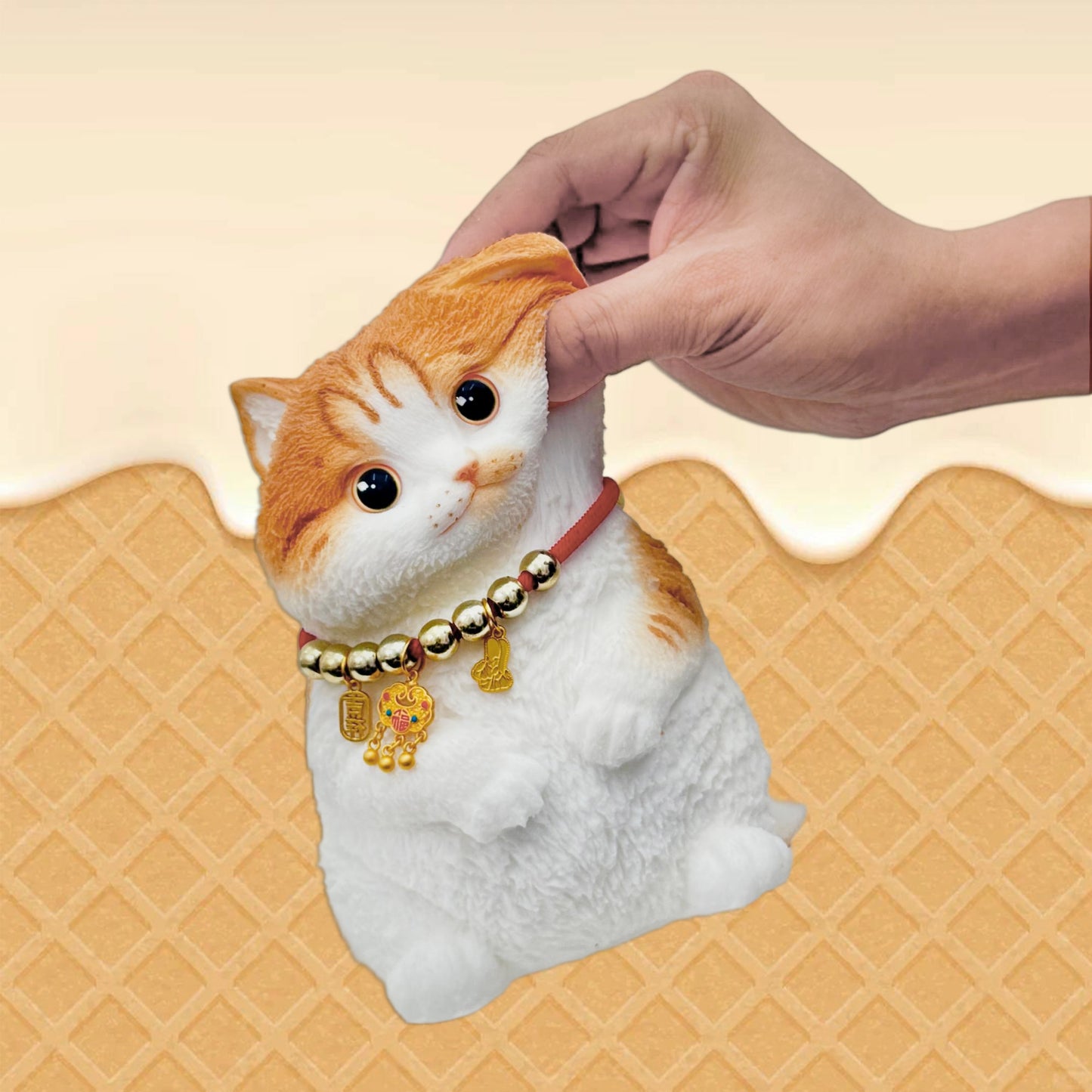 Handmade soft Squishy Cat –  2.4 Ib Soft Squishy Cat Toy – Silicone Stress Relief