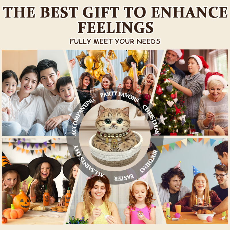 Kawaii Squishy Cat Toy – Handmade Soft Stress Relief