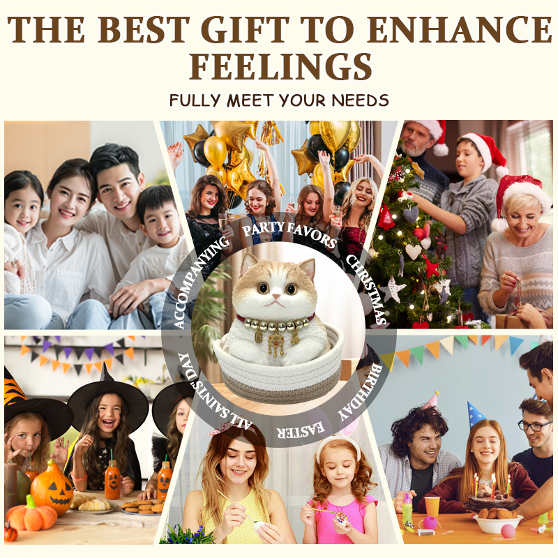 Handmade Silicone Squishy Cat 2.4Ib – Cute Stress Relief Gift