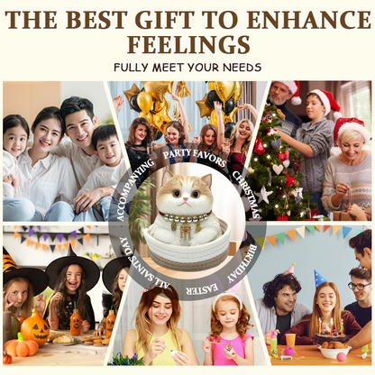 Handmade Silicone Squishy Cat 2.4Ib – Cute Stress Relief Gift