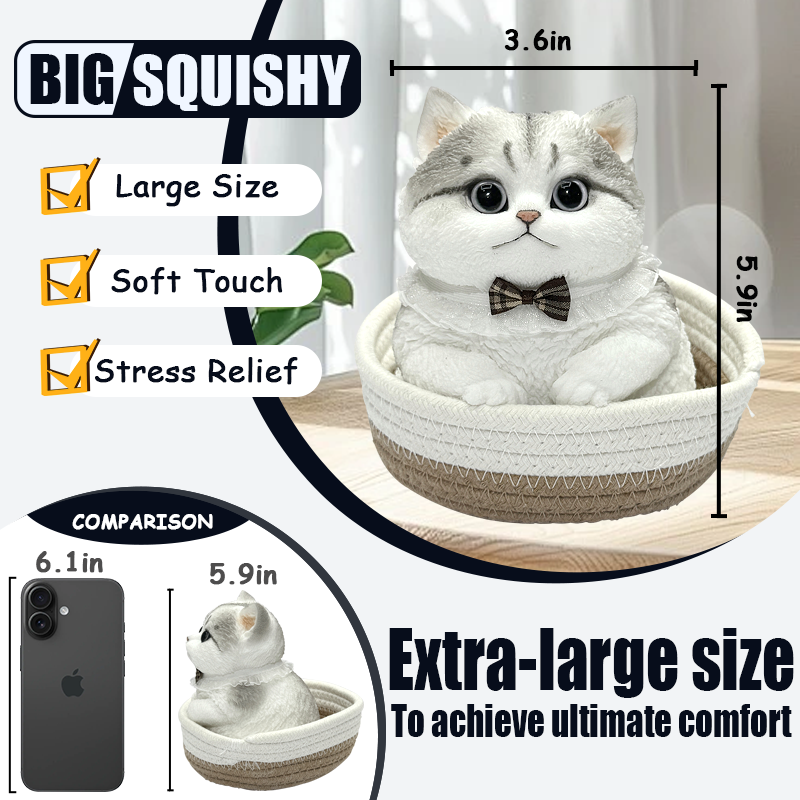 Squishy Cat – Stress Relief Soft Silicone Companion