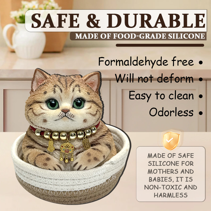 Kawaii Squishy Cat Toy – Handmade Soft Stress Relief