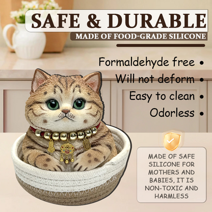 Kawaii Squishy Cat Toy – Handmade Soft Stress Relief